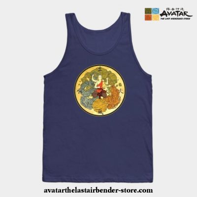 The Powerful Of Aang Tank Top Navy Blue / S