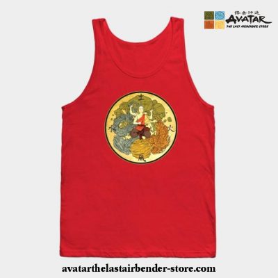The Powerful Of Aang Tank Top Red / S