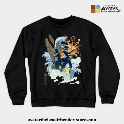 The Two Avatars Crewneck Sweatshirt Black / S