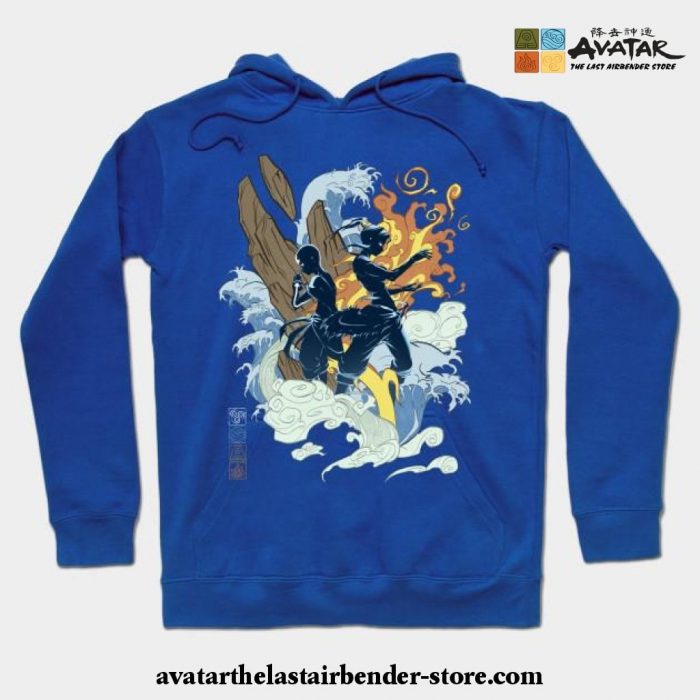 The Two Avatars Hoodie Blue / S