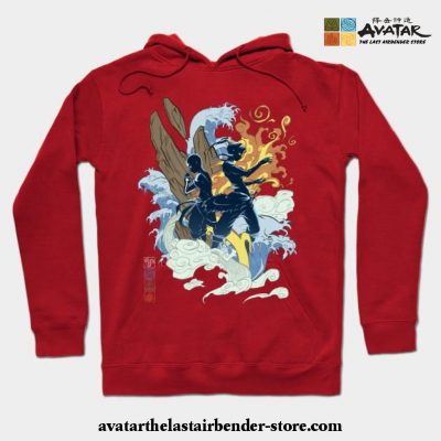 The Two Avatars Hoodie Red / S