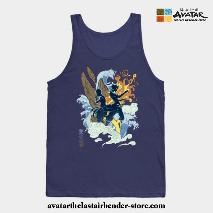 The Two Avatars Tank Top Navy Blue / S