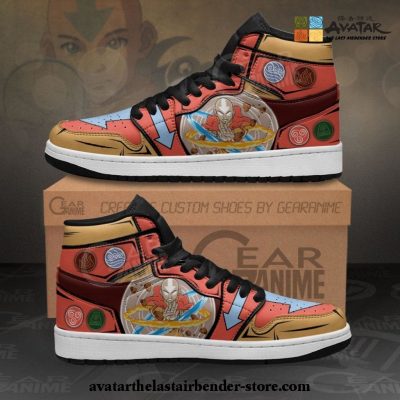 Avatar Aang Sneakers Custom The Last Airbender Anime Shoes Men / US6.5 Official Death Note Merch