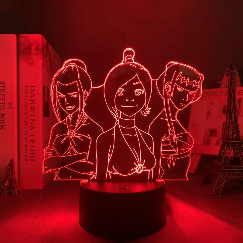 Anime Avatar The Last Airbender 3D LED Lamp Aang Zuko Iroh Toph Beifong Suki Figure Nightlight 2 - Avatar The Last Airbender Store