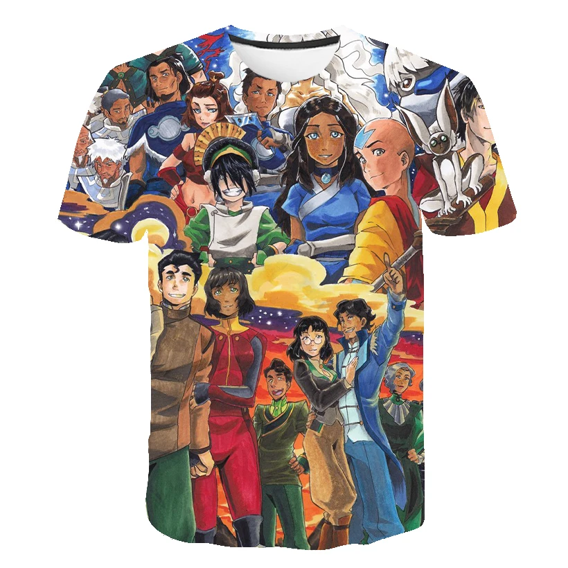 Anime Avatar The Last Airbender T Shirts 3D Print Summer T Shirt Fashion Kids Casual Boys 12 - Avatar The Last Airbender Store
