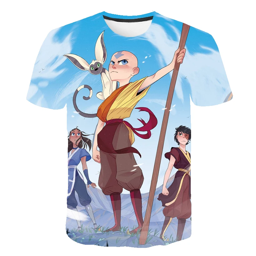 Anime Avatar The Last Airbender T Shirts 3D Print Summer T Shirt Fashion Kids Casual Boys 7 - Avatar The Last Airbender Store