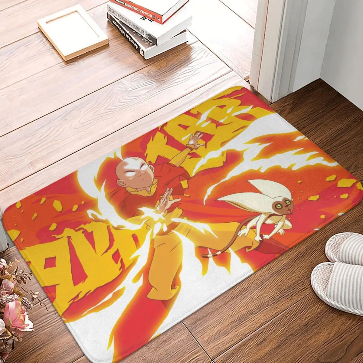 Avatar The Last Airbender Non slip Doormat Aang And Momo Fire Bath Kitchen Mat Prayer Carpet - Avatar The Last Airbender Store