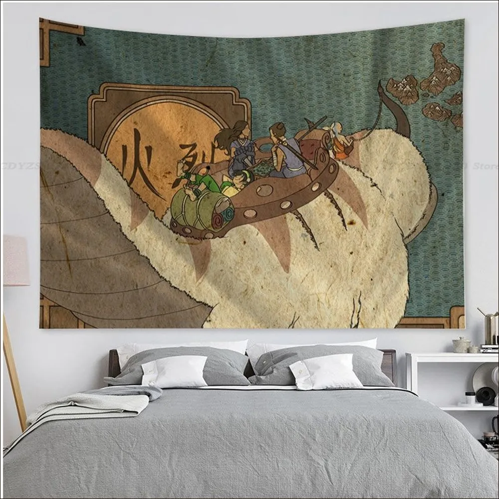 Avatar The Last Airbender Printed Tapestry Chart Tapestry Home Decoration bohemian decoration divination Wall Hanging Home 4 - Avatar The Last Airbender Store