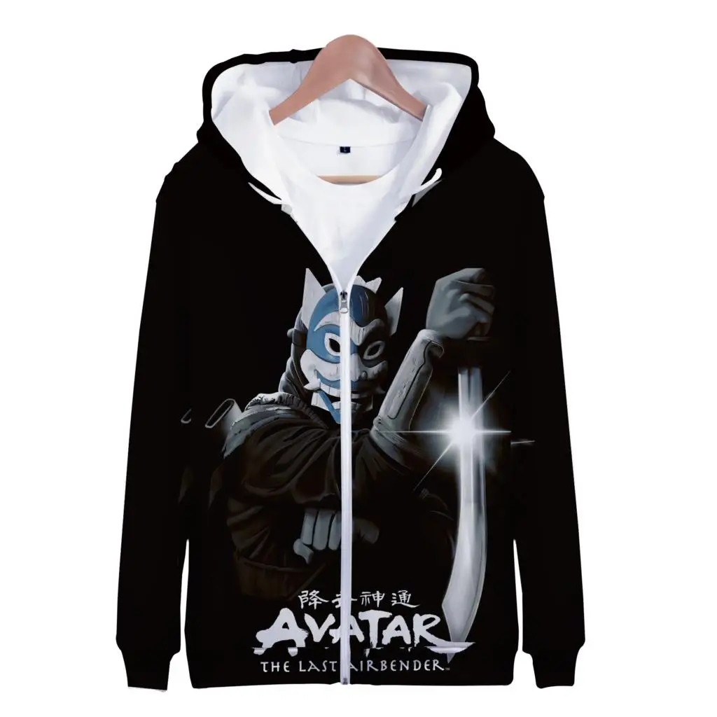 Hoodies Anime Avatar The Last Airbender 3D Print Zipper Sweatshirts Boy Girl Sweatshirts kids Fashion Long 1 - Avatar The Last Airbender Store