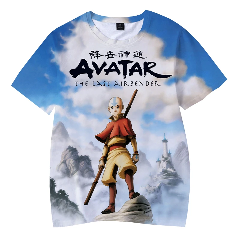 New Avatar The Last Airbender T Shirt Anime 3D Print Streetwear Men Fashion T Shirt Harajuku - Avatar The Last Airbender Store