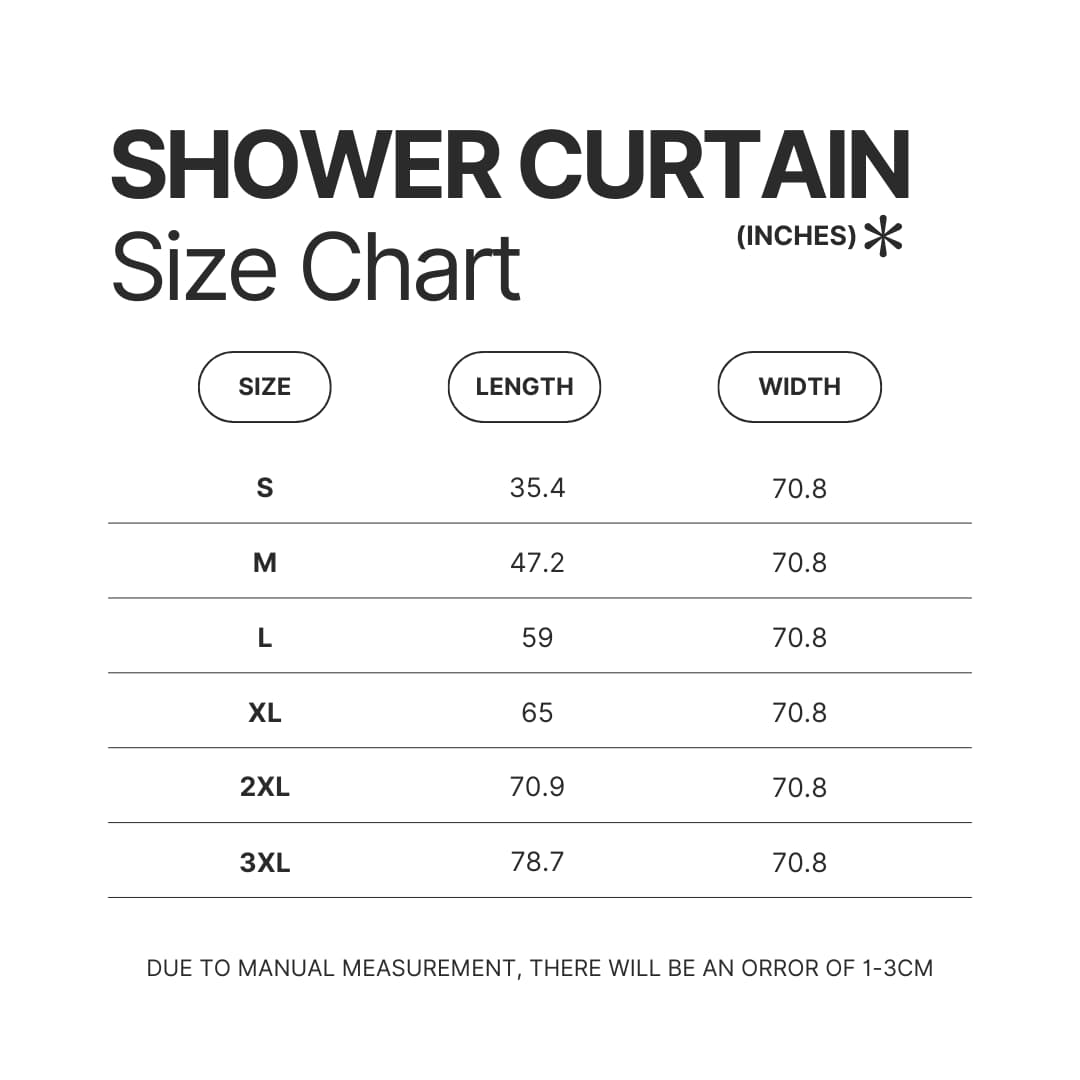 Shower Curtain Size Chart - Avatar The Last Airbender Store