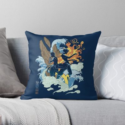 Two Avatars Throw Pillow Official Avatar The Last Airbender Merch