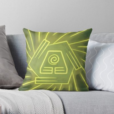 Earth Green Throw Pillow Official Avatar The Last Airbender Merch