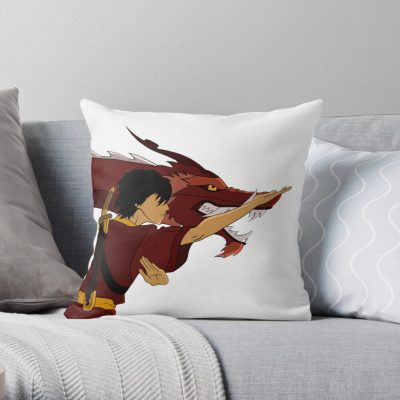 Zuko Dragon Dance Throw Pillow Official Avatar The Last Airbender Merch