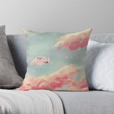 Dreamy Appa Poster V1 Throw Pillow Official Avatar The Last Airbender Merch