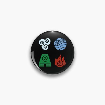 Avatar: The Last Airbender, Four Elements - Color Pin Official Avatar The Last Airbender Merch